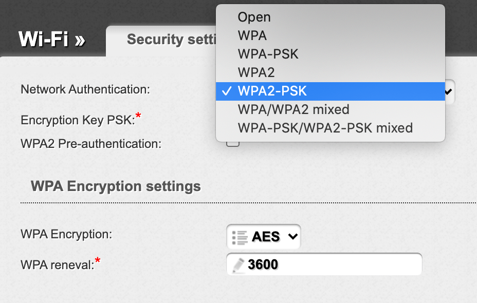 WPA encryption