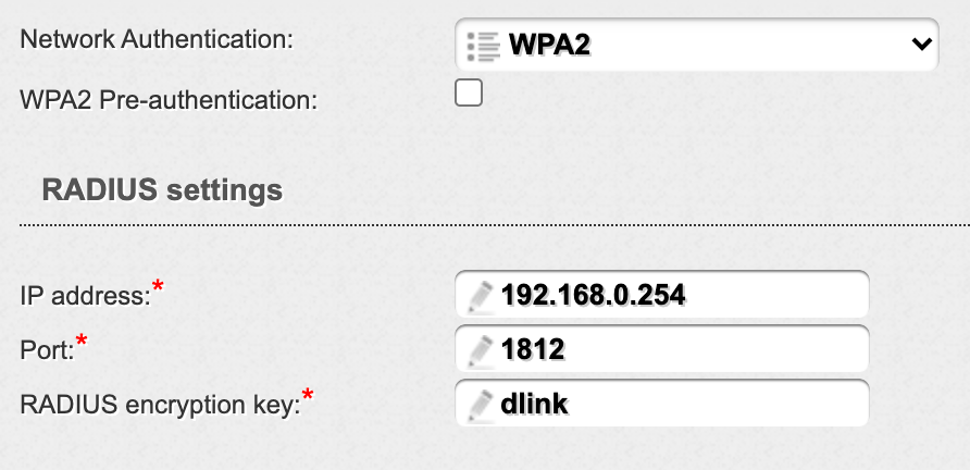 WPA RADIUS server